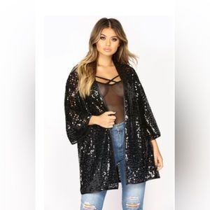 Sequin kimono
